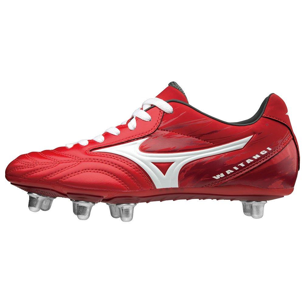 Men's Mizuno Rugby Shoes Red/White WAITANGI PS Shoes - R1GA186001